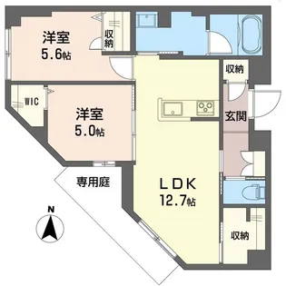 ベルフォーレ II【1階】の間取り