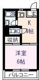 コーポ築山【2階】の間取り