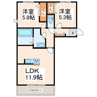 パークヴィラ杉水Iの間取り