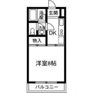 フィフティストームマンション下小塙【1階】の間取り