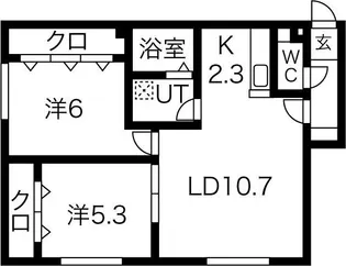 ファインド元町II【1階】の間取り