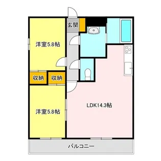 コートリジエール【3階】の間取り
