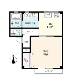 フロンティアL 立川【3階】の間取り