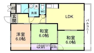 コーポEi【3階】の間取り