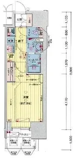 プレサンスTHE久屋大通レジェンド【7階】の間取り