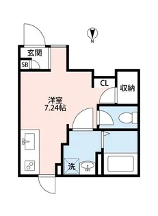 サウスサイド【1階】の間取り