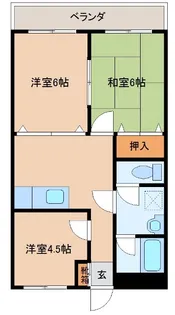文化マンション【1階】の間取り