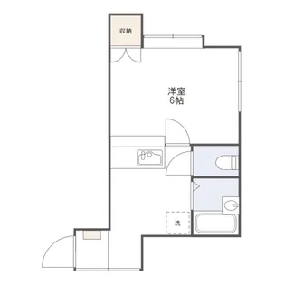 メゾングリーンダック【1階】の間取り