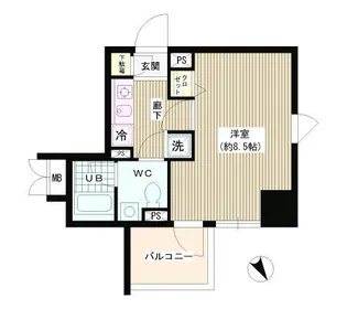 ラ・シャトン西早稲田【8階】の間取り