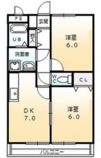 ネイ・クレストI【1階】の間取り