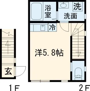 ガーデンコート経堂【2階】の間取り