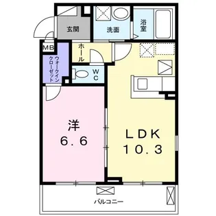 アネシス狭山【2階】の間取り