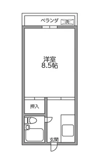 こーぽかさゆ【2階】の間取り
