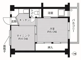 ビレッジハウス吉備1号棟【4階】の間取り