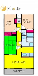 プレステージ深井水池【3階】の間取り
