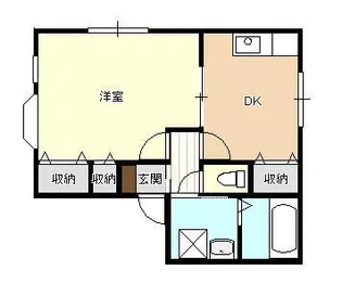 パリスII【1階】の間取り