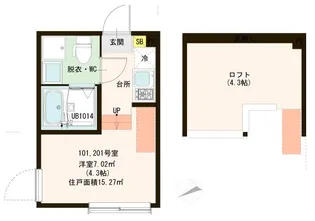 結 堀切【2階】の間取り
