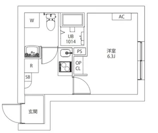 AXIA M-City武蔵小山【1階】の間取り
