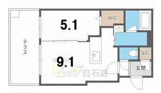 ヴァンテール月寒東【1階】の間取り