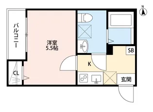 スコール【1階】の間取り