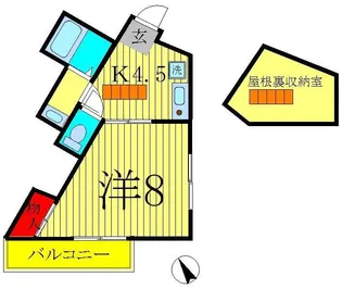 パレスヒルシンボリーII【3階】の間取り