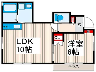 サンハウス【1階】の間取り