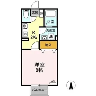 プリシェール久世【1階】の間取り