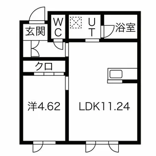 Flat N【1階】の間取り