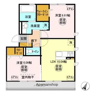 ガーネットヴィラ【2階】の間取り