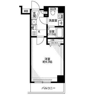 プレール・ドゥーク錦糸町IV【6階】の間取り