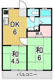 サンハイツ第二【2階】の間取り