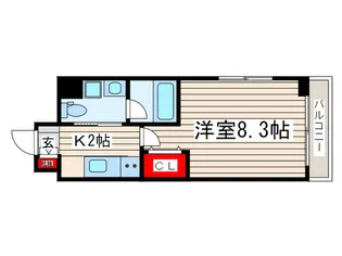 カモミール一之江【4階】の間取り