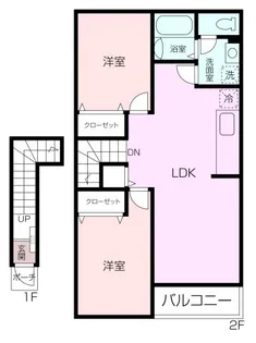 ヒルサイドガーデン【2階】の間取り