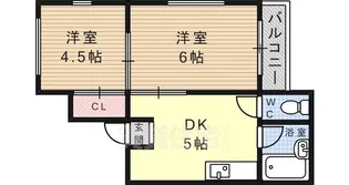 ドエル岡本【2階】の間取り
