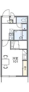 レオパレスツルミ【2階】の間取り