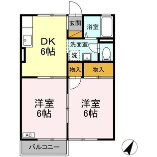 みのりハイム【2階】の間取り