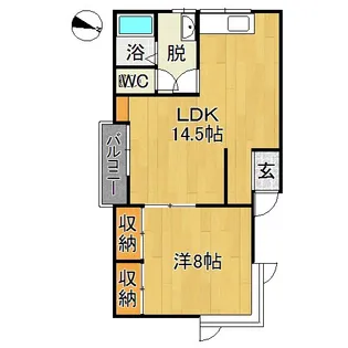 グリーンパークI【2階】の間取り