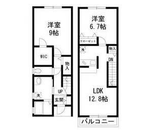 CigogneC棟(シゴーニュC棟)【2階】の間取り