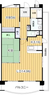 アメニティコート芦屋春日【9階】の間取り