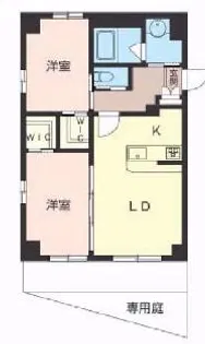 シェ モア中村橋【1階】の間取り