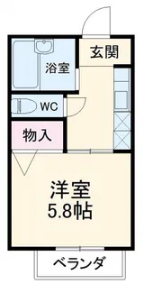 サンライトB【2階】の間取り