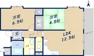 ドームマツイ【2階】の間取り