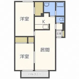 メープルハウス21【1階】の間取り