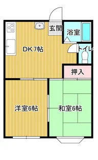シャトレ山下B【1階】の間取り