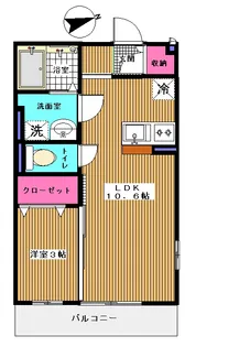 カラット・セレーノ【1階】の間取り