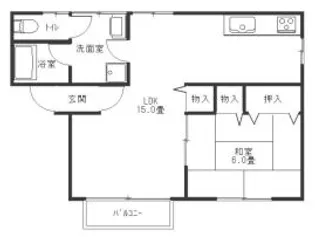 スカイフォレストI【1階】の間取り