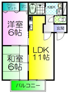 ルミナスコート【1階】の間取り