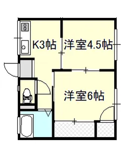 丸山コーポ【1階】の間取り