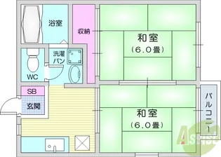 メゾンあづま【2階】の間取り