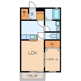 フォレストII【2階】の間取り